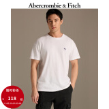 ABERCROMBIE & FITCH【小麋鹿】男装女装情侣装经典小麋鹿圆领短袖T恤KI124-9135 白色 XL (180/116A)