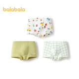 巴拉巴拉儿童内裤三角棉女童短裤宝宝三角裤不夹PP弹力亲肤三条装