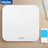 海尔(Haier)体重秤 家用健康秤电子秤高精度 智能耐用 皮纹底座带蓝牙称重计