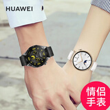 华为（HUAWEI）手表watch gt4运动智能蓝牙通话游泳防水NFC支付男女血氧心率体温监测仪电话微信手表 46mm碳石黑+41mm凝霜白 【情侣款】