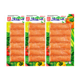 可莱美 韩国进口  蟹肉棒即食蟹柳低脂蟹肉蟹棒蟹味棒寿司食材 即食低脂蟹棒140g*3