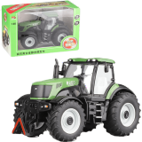 凯迪威工程汽车模型合金拖拉机模型农场机械仿真男孩儿童礼品农用玩具车 农夫拖拉机1比30绿色