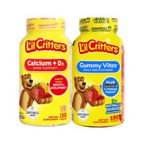 小熊糖美国丽贵小熊糖美国原装进口儿童叶黄素复合维生素软糖 190粒+钙150粒