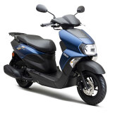 YAMAHA雅马哈摩托车踏板车旭鹰JYM125T-3A省油国四电喷小绵羊YAMAHA 旭鹰125蓝色+尾箱挡风护杠后脚踏