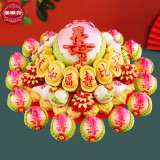 美联升寿桃馒头山东胶东花饽饽糕点老人寿包祝寿生日礼盒传统寿桃蛋糕 福禄寿+12仙桃款