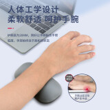 镭拓（Rantopad）REST防水皮革 硅胶手腕托键盘托鼠标垫护腕 手托灰色