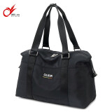 奥利帝克（OLIDIK）旅行包大容量手提轻便短途旅行袋可套拉杆行李包女士待产包收纳包 黑色/小号