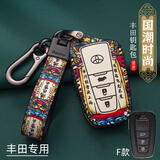 派力绅适用丰田钥匙套卡罗拉雷凌凯美瑞汉兰达荣放rav4亚洲龙威兰达包扣 F款-鸿运当头