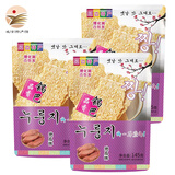 理化洞理化洞 品香锅巴非油炸延边朝鲜族传统小吃休闲零食多种口味 【地瓜味 145g/袋 * 三袋】