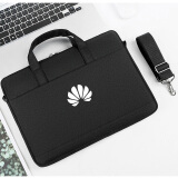 森雨轩 适用华为MateBook D14 15笔记本电脑手提包Pro 16.1英寸单肩背包 黑色带logo 14英寸