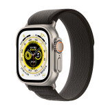 Apple/苹果 Watch Ultra 智能手表GPS+蜂窝款 49毫米钛金属表壳黑配灰色野径回环式表带S/M MQFG3CH/A