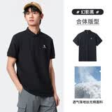 骆驼（CAMEL）丝光珠地棉POLO衫男士透气刺绣翻领商务休闲短袖春夏季M14BA5E114