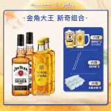 金宾（Jim Beam）波本 威士忌 角瓶 金角大王 洋酒 四只装 礼盒