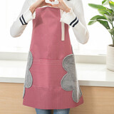 欧丽雅围裙厨房收纳带袋子1 红