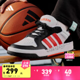 adidas ENTRAP休闲运动板鞋少年感复古篮球鞋男子阿迪达斯官方 白/黑/红JP9962 40.5