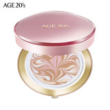 爱敬Aekyung爱敬AGE20四色超越气垫BB四色拉花粉底控油持久干油皮 粉盒#21象牙白-水润大师14g*2