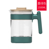 小壮熊（XIAOZHAUNGXIONG）【配件单壶】婴儿恒温调奶器热水壶家用加厚玻璃全安堂通用配件 直升壶1500墨绿【原装单壶】 小壮熊安全堂专用壶