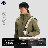 迪桑特（DESCENTE） TRAINING系列男士 加绒防泼水 梭织上衣外套夹克 KK-KHAKI L (175/96A)