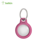 贝尔金（BELKIN） 苹果AirTag钥匙扣 防丢器追踪器耐脏防摔 黑色 钥匙扣-粉色