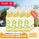 农夫山泉 17.5° 低温nfc果汁冷藏饮料 100%非浓缩还原鲜果冷压榨果汁 苹果汁300ml*12瓶