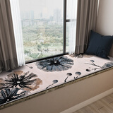 KEAI厨房地垫入户门口脚垫家用垫子卧室长条爬爬行垫飘窗垫床边毯 繁花似锦 160cm*50cm 1件数