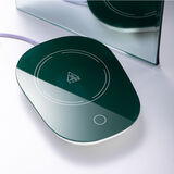 法岚仕邦  圣诞节礼物暖暖杯55度恒温杯垫自动加热垫热牛奶温奶器水杯垫保温碟中秋送礼礼盒 墨绿色重力恒温杯垫