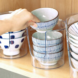 家の物语（KATEI STORY）日本进口厨房放碗架子沥水架家用塑料置碗架碗碟盘子收纳架置物架 立式透明碗架*1 （国产）