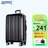莎米特拉杆箱20英寸登机箱德国PC材质密码箱旅行行李箱PC154镜面黑色