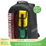 李宁（LI-NING）羽毛球包3支装多功能运动休闲潮流时尚双肩背包 ABSQ382-1黑绿黄