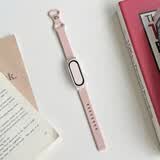 帝兹（DiziziD）智能手表男女学生时尚款运动手环多功能心率血压睡眠监测电子表 小蛮腰-藕粉色【DIY壁纸】