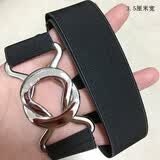 畅印 日系隐形裤带男女学生潮流懒人皮带百搭弹力松紧无痕腰带牛仔裤夏款 8字扣黑色3.5cm 85cm  55- 可调节长短