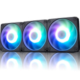 迎广（IN WIN）AM120S ARGB电脑机箱风扇1220薄扇 三颗包（PWM智能调速/ARGB神光同步/可串接/带灯效控制器）