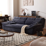 木宫匠家居简约折叠沙发多功能两用小户型客厅可调节家用懒人帆船沙发床 2.0米海绵+乳胶羽绒【雪尼尔绒】