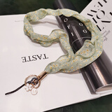 珍格 手机挂绳网纱丝巾挂件女款长款挂脖挂链不勒脖苹果oppo华为vivo后壳吊绳通用个性时尚带钥匙扣