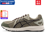 亚瑟士（ASICS）男鞋女鞋 24冬季款稳定基础运动鞋GEL慢跑缓冲减震透气马拉松跑鞋 JOG 100 2/墨绿色 38码(240mm)