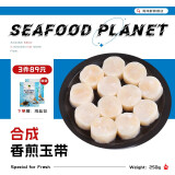 海泽鲜 速冻扇贝柱香煎玉带250g 特大海鲜带子肉火锅烧烤食材 香煎带子250克