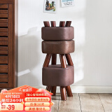 家逸家用矮凳沙发凳创意时尚茶几凳子简约方形换鞋凳
