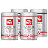ILLY意利意大利进口 意式黑咖啡 中烘咖啡豆250g*4罐