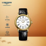 浪琴（LONGINES）瑞士手表 时尚系列 机械皮带女表L43222112