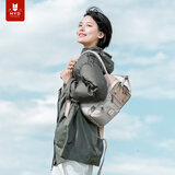 MYD双肩包女户外小背包帆布包逛街出游旅行小清新简约小容量书包 （S）果仁/拿铁