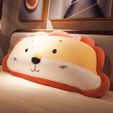 物枕居 可爱靠枕床头抱枕女生睡觉款专用床上靠垫大靠背寝室卡通枕头 黄色狮子 大号100*45cm(有内胆可拆洗)