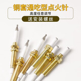 亚格仕通用煤气炉燃气灶具灶具脉冲点火器感应针点火打火器配件带线 铜套【点火针+感应针】【带线】