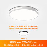 淦新LED吸顶灯阳台灯 卧室客厅灯具 厨房卫生间灯 餐厅过道物业工程灯 27厘米30WA白光LED