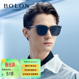 暴龙（BOLON）眼镜王俊凯同款防紫外线方框太阳镜女开车偏光墨镜男潮 BL3027C12