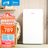 美的(Midea) 93升单门一级能效节能低音复古白色小冰箱冷藏租房家用宿舍办公室可放美妆可调温BC-93MF