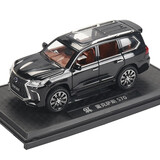 车致雷克萨斯LX570越野车玩具模型合金车模儿童玩具小汽车男孩礼物 雷克萨斯LX570-黑色