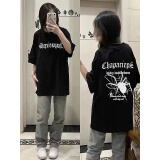 迪伽达vintage美式蜘蛛印花短袖t恤男女款春夏季高街潮牌痞帅情侣上衣 JXFS-A1023黑色 M