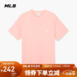 MLB短袖男女情侣T恤运动休闲简约纯色圆领百搭t恤3ATSB0243-07COL-L