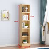 乾甄实木书柜书架落地全实木自由组合柜子卧室原木简易简约现代层架子 B1款40*24*180款不带门