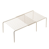 妃汐蒂伸缩铁艺厨房置物架下水槽碗碟架厨具收纳架调味品架子 加厚米白